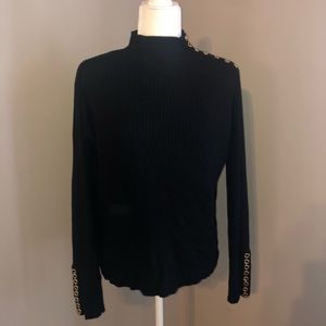 Turtleneck with gold buttons by Red XL